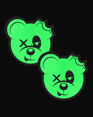 Scummy Bears Pasties - Glow in the Dark