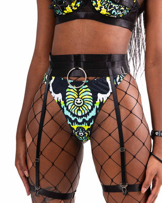 Melted Dreams Thong Bottoms with Waist & Leg Garters Bottom