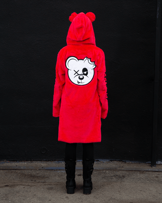 Scummy Bears Premium Fuzzy Cloak - Red Cloak